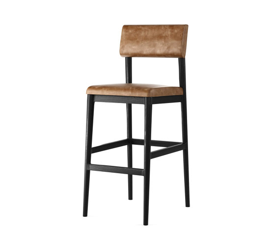 Vintage BARSTOOL W/ LEATHER (VINTAGE BROWN) | Bar stools | Karpenter