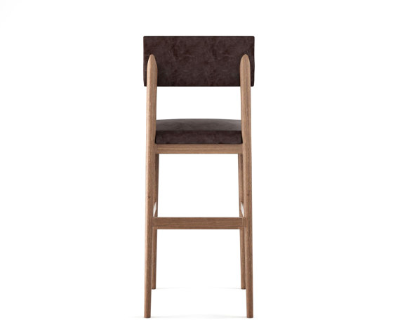 Vintage BARSTOOL W/ LEATHER (DARK BROWN) | Bar stools | Karpenter