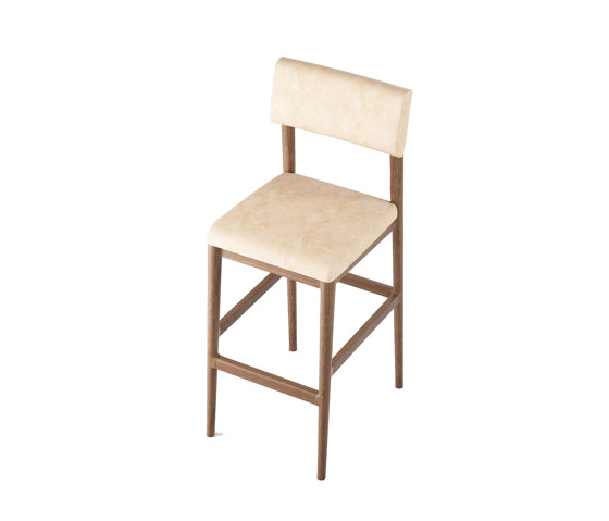 Vintage BARSTOOL W/ LEATHER (NATURAL) | Bar stools | Karpenter
