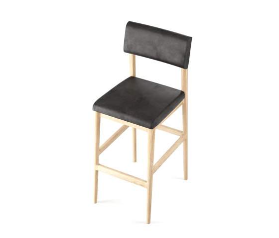 Vintage BARSTOOL W/ LEATHER (VINTAGE BLACK) | Bar stools | Karpenter