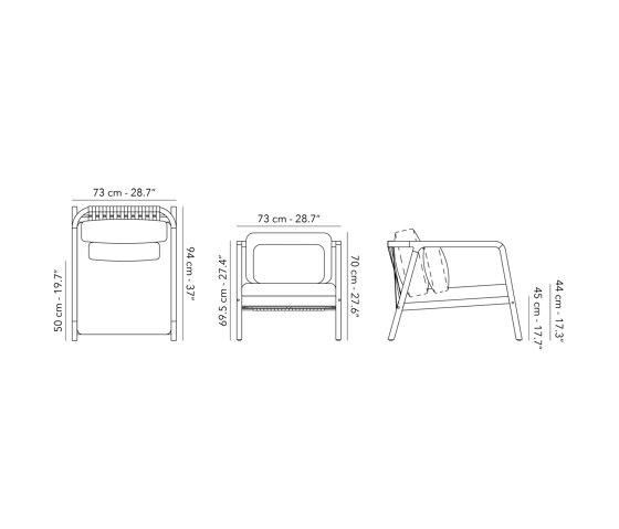 Lounge chair 1S | Fauteuils | Jardinico