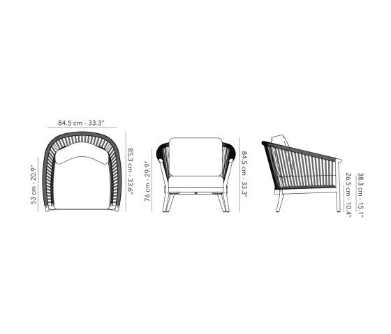 Lounge chair 1S | Poltrone | Jardinico