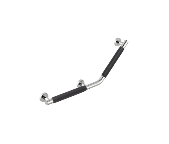 Comfort & Safety | Grab Rail 135° - Right-Handed Chrome (Anti-Slip Handle Included) | Grab rails | Geesa