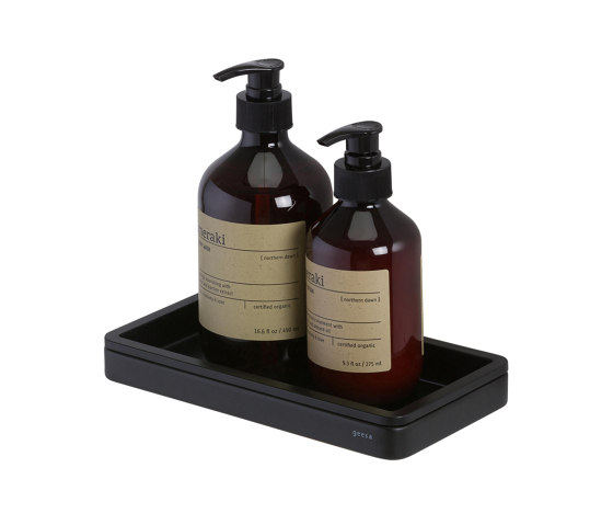 Frame Full Black | Bathroom Shelf 21cm Black | Bath shelves | Geesa