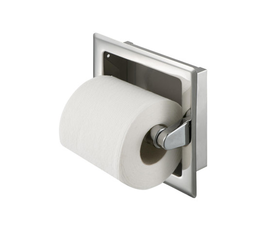 Hotel | Toilet Roll Holder Without Cover Recessed Chrome | Paper roll holders | Geesa