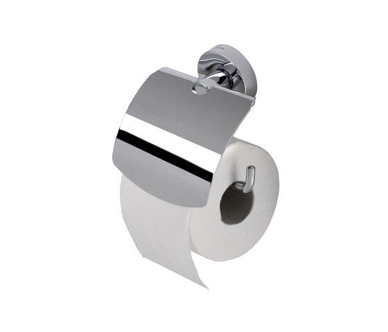 Luna | Porte-Rouleau Papier Toilette Avec Rabat Chrome | Distributeurs de papier toilette | Geesa