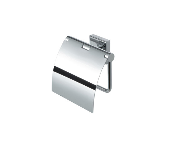 Nelio | Toilet Roll Holder With Cover Chrome | Paper roll holders | Geesa