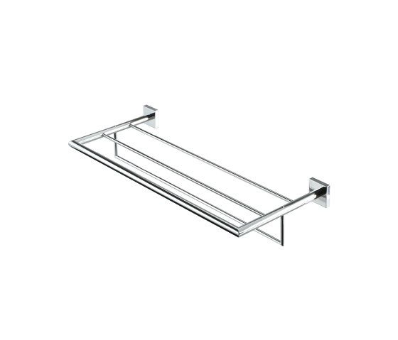 Nelio | Towel Rail With Shelf 62.6cm Chrome | Towel rails | Geesa