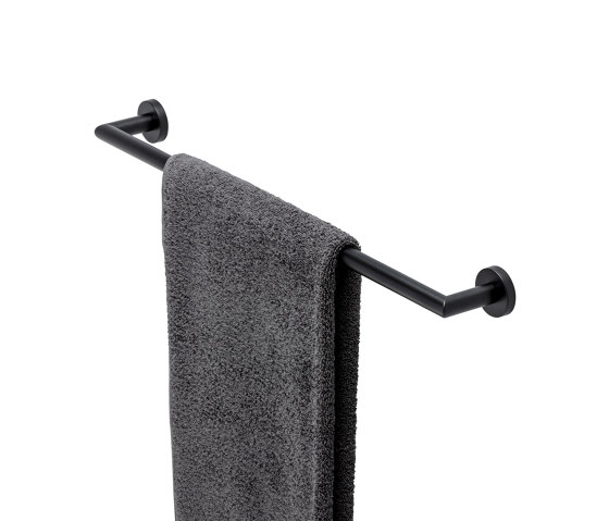 Nemox Black | Toallero 64,9cm Negro | Estanterías toallas | Geesa