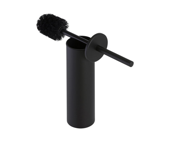 Nemox Black | Toilet Brush And Holder Black (Black Brush Head) | Toilet brush holders | Geesa