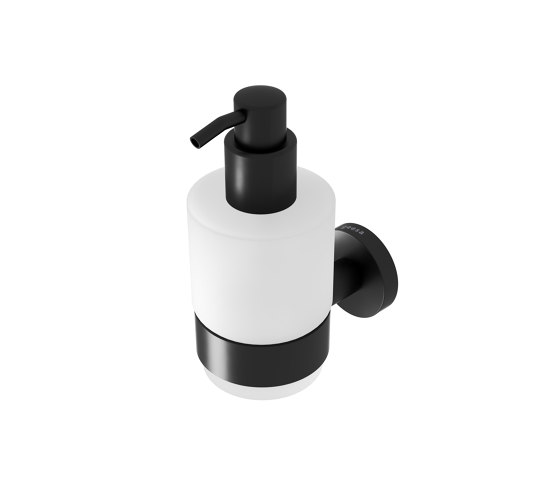 Nemox Black | Dispenser Per Sapone 200ml Nero | Portasapone liquido | Geesa