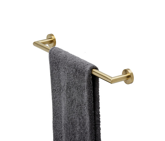 Nemox Brushed Gold | Towel Rail 49.9cm Brushed Gold | Towel rails | Geesa