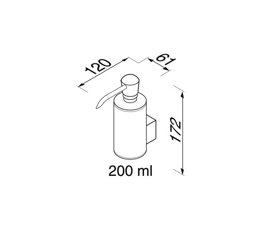 Nexx | Dispenser Per Sapone 200ml Cromato | Portasapone liquido | Geesa