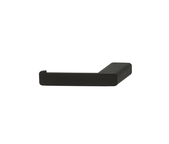 Shift Black | Toilet Roll Holder Without Cover Black (Left-Handed) | Paper roll holders | Geesa
