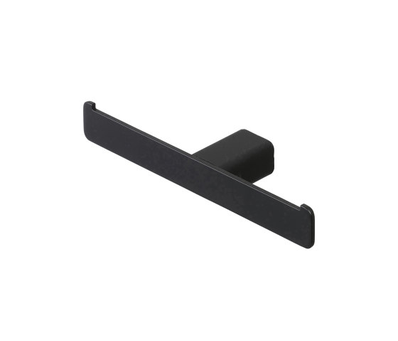 Shift Black | Toilet Roll Holder Without Cover Double Black | Paper roll holders | Geesa