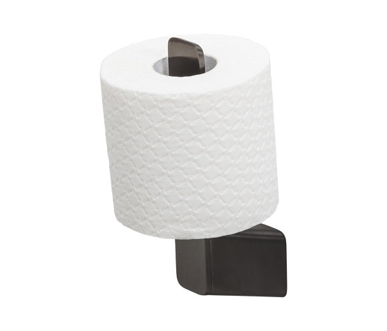 Shift Brushed Metal Black | Spare Toilet Roll Holder Brushed Metal Black | Paper roll holders | Geesa