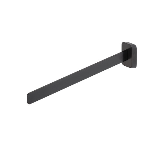 Shift Brushed Metal Black| Handtuchhalter 1-Armig Schwarz Metall Gebürstet | Handtuchhalter | Geesa