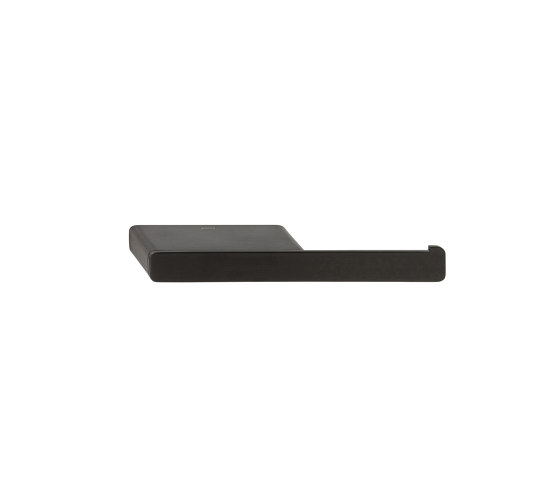 Shift Brushed Metal Black | Toilet Roll Holder Without Cover With Shelf Brushed Metal Black | Paper roll holders | Geesa