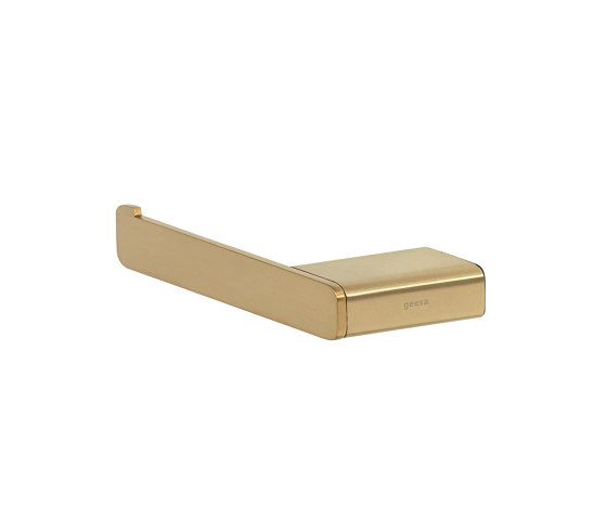 Shift Brushed Gold | Porte-Rouleau Papier Toilette Sans Rabat Or Brossé (Gaucher) | Distributeurs de papier toilette | Geesa