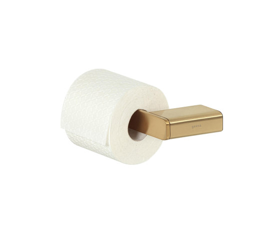 Shift Brushed Gold | Toilettenpapierhalter Ohne Deckel Goldfarben Gebürstet (Links) | Toilettenpapierhalter | Geesa