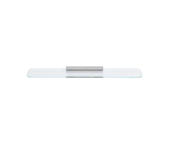 Shift Chrome | Ablage 60cm Chrom Mit Transparentem Glas | Ablagen / Ablagenhalter | Geesa