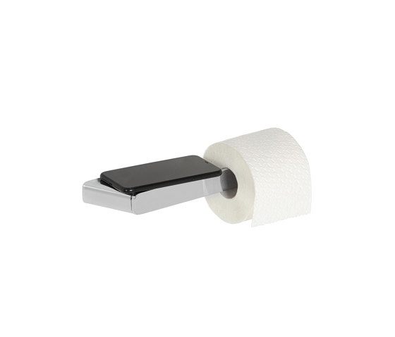 Shift Chrome | Porte-Rouleau Papier Toilette Sans Rabat Avec Étagère Chrome | Distributeurs de papier toilette | Geesa