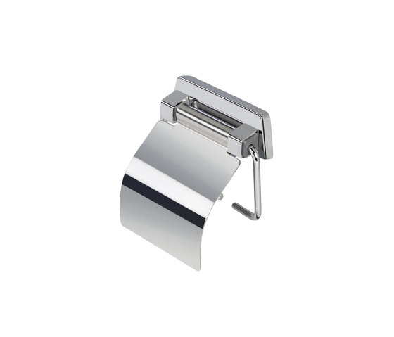 Standard | Toilet Roll Holder With Cover Chrome | Paper roll holders | Geesa