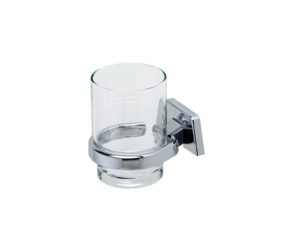 Standard | Glass Holder With Glass Chrome | Toothbrush holders | Geesa