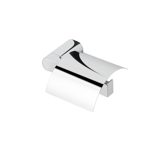 Wynk | Toilet Roll Holder With Cover Chrome (Right-Handed) | Paper roll holders | Geesa
