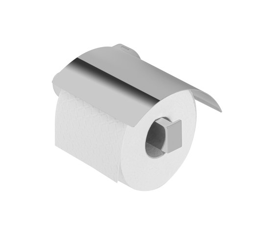 Wynk | Porte-Rouleau Papier Toilette Avec Rabat Chrome (Droitier) | Distributeurs de papier toilette | Geesa