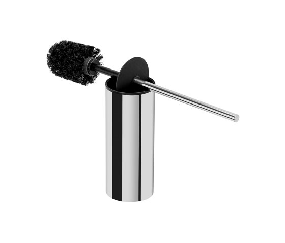 Wynk | Toilet Brush And Holder Chrome (Black Brush Head) | Toilet brush holders | Geesa
