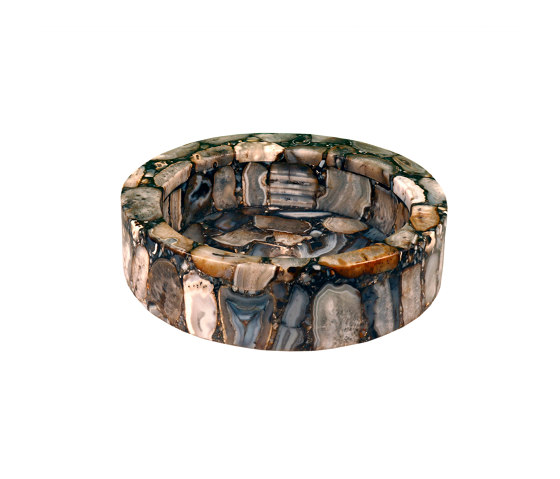 Piedra preciosa | Venus - Lavabo de anillo de ágata con bandas | Lavabos | Panorea Home