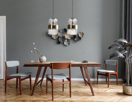 Blind Pendant Light, brass | Suspended lights | Valaisin Grönlund