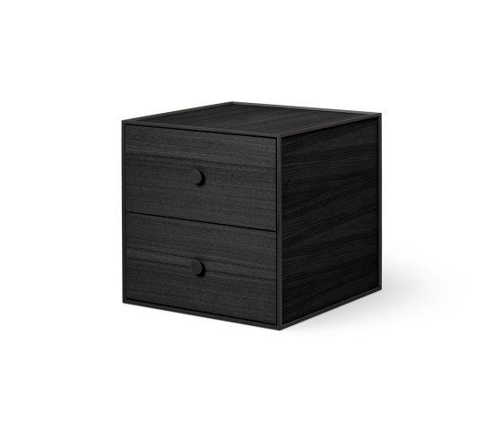 Frame 35 With 2 Drawers, Black Stained Ash | Scaffali | Audo Copenhagen