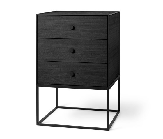 Frame 49 Sideboard With 3 Drawers, Black Stained Ash | Sideboards | Audo Copenhagen