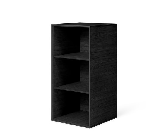 Frame 70 With 2 Shelves, Black Stained Ash | Estantería | Audo Copenhagen