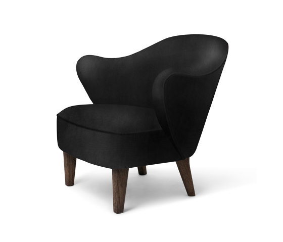 Ingeborg Nevada Leather, Black/Smoked Oak | Fauteuils | Audo Copenhagen