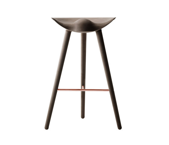 ML42 Bar Stool, Brown Oiled Oak/Copper | Bar stools | Audo Copenhagen