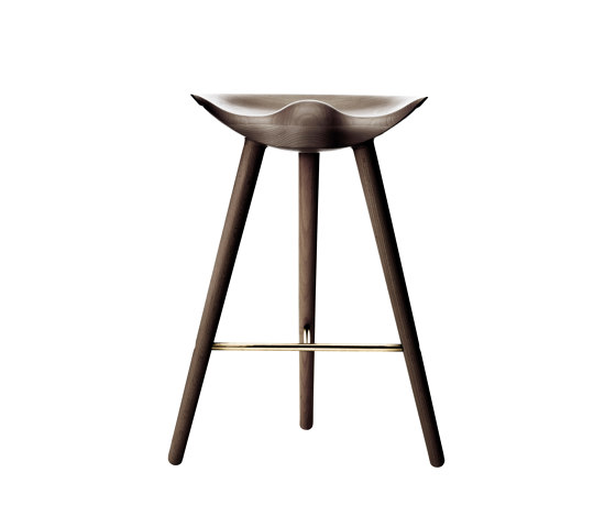 ML42 Counter Stool, Brown Oiled Oak/Brass | Counter stools | Audo Copenhagen