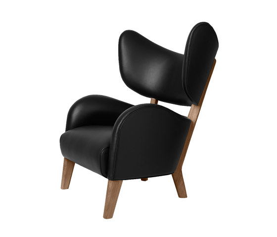 My Own Chair Nevada Leather, Black/Dark Oiled Oak | Fauteuils | Audo Copenhagen