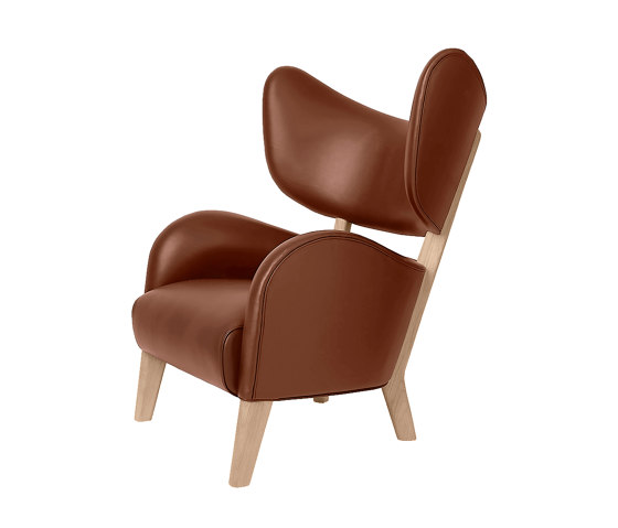 My Own Chair Nevada Leather, Cognac/Natural Oak | Fauteuils | Audo Copenhagen
