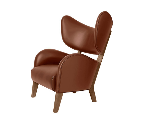 My Own Chair Nevada Leather, Cognac/Dark Oiled Oak | Armchairs | Audo Copenhagen