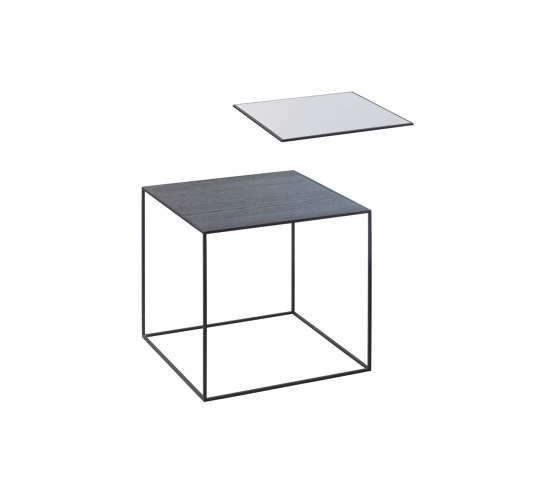 Twin 35 Table Top, Black Stained Ash/Cool Grey | Tavolini alti | Audo Copenhagen