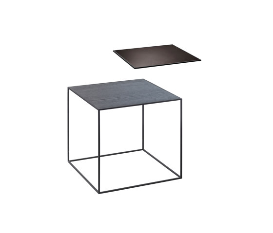 Twin 35 Table Top, Black Stained Ash/Copper | Tables d'appoint | Audo Copenhagen