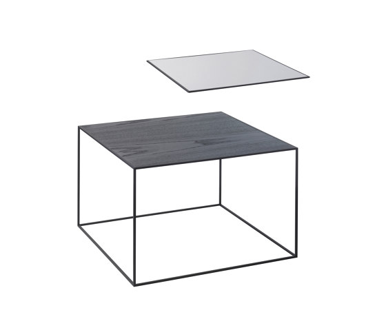 Twin 49 Table Top, Black Stained Ash/Cool Grey | Tavolini alti | Audo Copenhagen