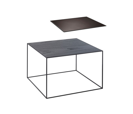 Twin 49 Table Top, Black Stained Ash/Copper | Mesas auxiliares | Audo Copenhagen