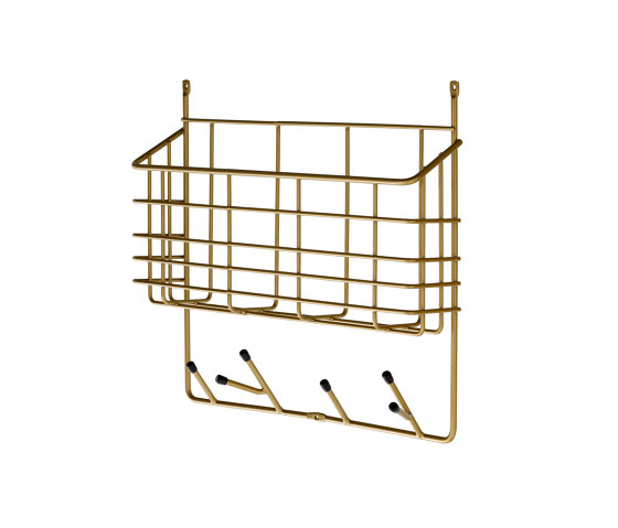 Classic | Mitten Shelf S brass | Porte-manteau | Maze