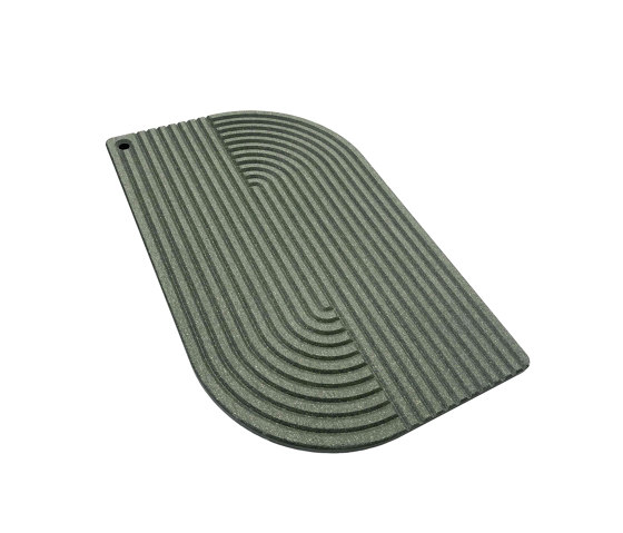 |accessoires| |lines| Kitchen Tray Large Lavender-Leaf-Green | Trays | WYE