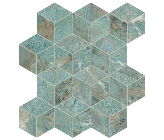 Foyer Royal | Green Tess.Rombi Reflex | Ceramic tiles | Marca Corona