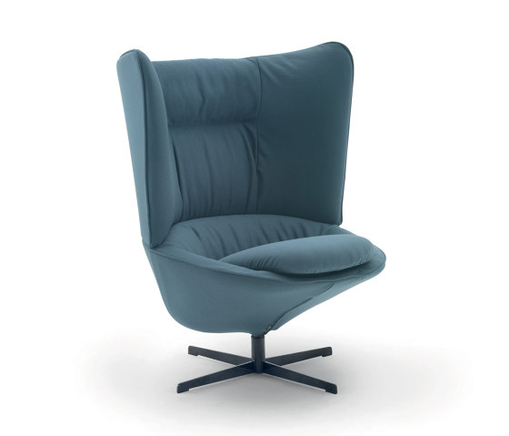 Ladle Sessel - Version mit hoher Rückenlehne und Drehbasis mit Speichen | Sessel | ARFLEX